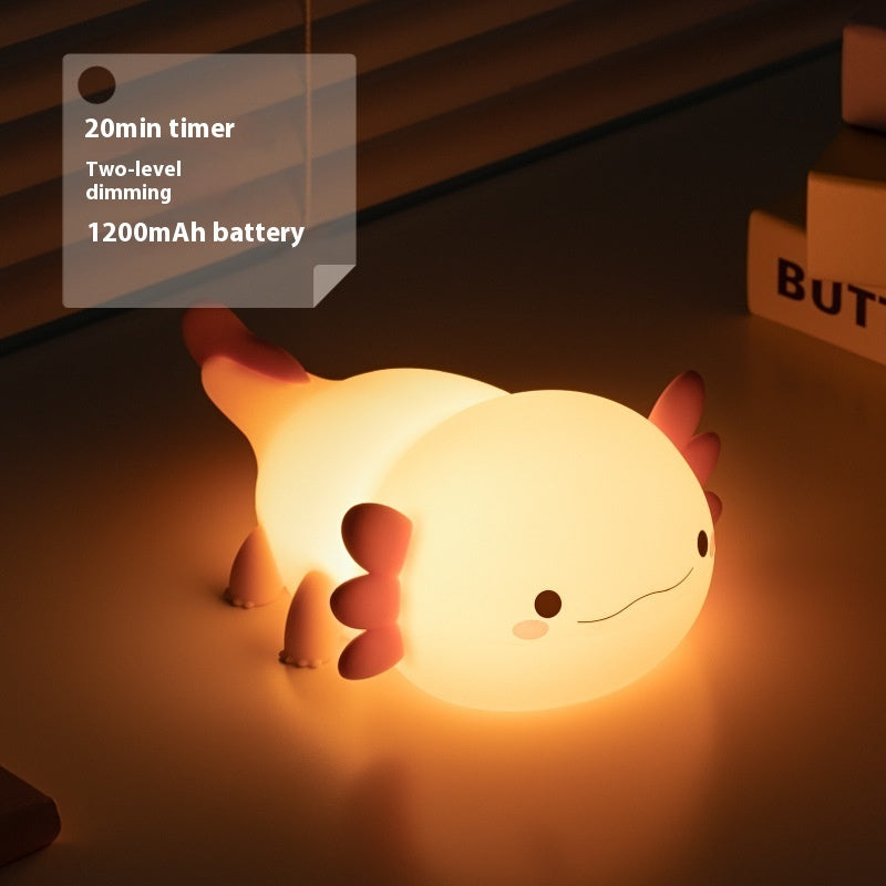 Altıgen Dinozor Silikon USB Şarjlı Gece Lambası