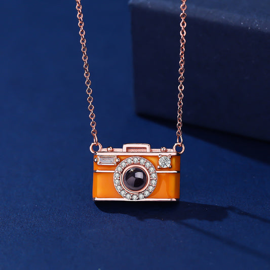 Geometrik Dörtgen Kolye – Platin, Altın ve Rose Gold Unisex Zincir