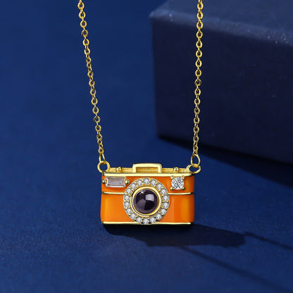 Geometrik Dörtgen Kolye – Platin, Altın ve Rose Gold Unisex Zincir