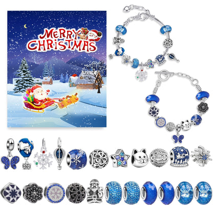 Altın Renkli Noel Temalı Çocuk Bilekliği – Kendin Yap Takı